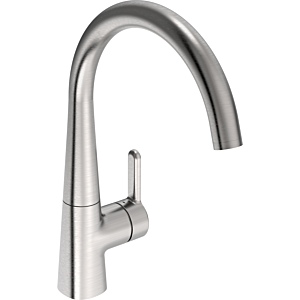 Hansa HANSADESIGNO Style Küchenarmatur 5101228380 Hebel seitlich, schwenkbar, Ausladung 219mm, Stahl gebürstet