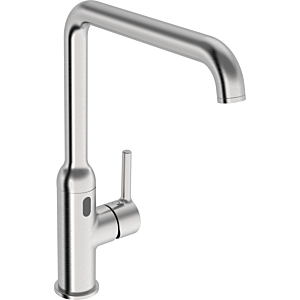 Hansa HANSAVANTIS Style Hybrid Küchenarmatur 5421220980 Hybrid/Steckernetzteil/Bluetoothfähig, Ausladung 255mm, Stahl gebürstet