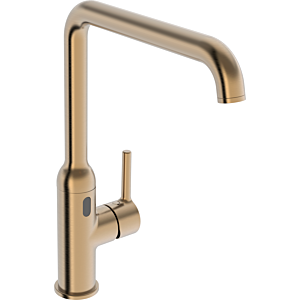 Hansa HANSAVANTIS Style Hybrid Küchenarmatur 5421220981 Hybrid/Steckernetzteil/Bluetoothfähig, Ausladung 255mm, Bronze gebürstet