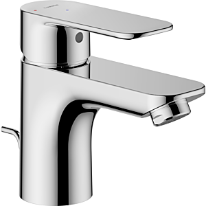 Hansa HANSABASIC washbasin tap 5540224300006 metal waste fitting, cold start function, projection 112mm, chrome