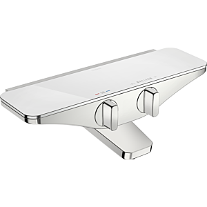 Hansa Hansaemotion Wannen-Thermostat 5864217182 Aufputz, Sicherheitsglas, integrierter Umsteller mit Absperrung, chrom/weiss