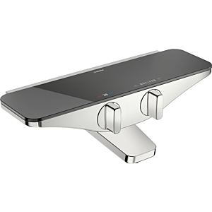 Hansa Hansaemotion Wannen-Thermostat 5864217184 AP, Sicherheitsglas, integrierter Umsteller mit Absperrung, chrom/grau