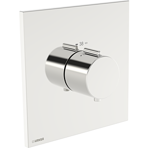 Hansa HANSAEASYTHERM 8112 Thermostat 81129273 Fertigmontageset, Sichtteil für einen Abgang, eckig chrom