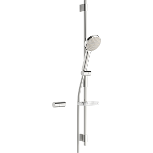 Hansa Hansaactivejet rail set 84370110 970 mm, hand shower Ø 120 mm, 2000 -jets, light gray / chrome