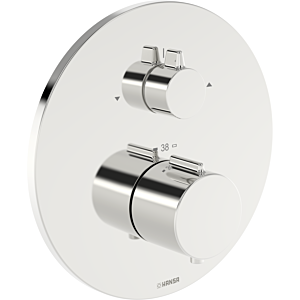 Hansa HANSAEASYTHERM 8862 Thermostat 88629245 Fertigmontageset, Fertigset für zwei Abgänge, rund chrom