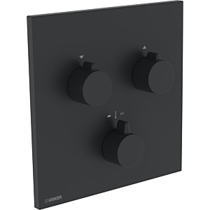 Hansa HANSAEASYMIX 8872 Finishing Set 8872906233 EasyMix, finishing set for two outlets, square, matte black
