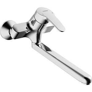 Hansa Waschtischarmatur Hansamix 01692283 Ausladung 311 mm, chrom, Wandmontage