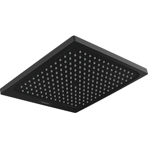 hansgrohe Crometta E 240 1jet overhead shower 26727670 with EcoSmart, shower head 240x240mm, 9 l/min, matt black