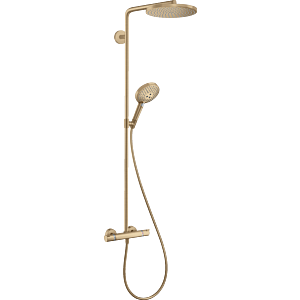 hansgrohe Colonne de Douche 27633140 1jet, avec thermostat, bronze brossé