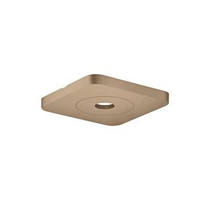 hansgrohe Axor Citterio C rosace de plafond 28802310 120/120 softsquare, Or Rouge Brossé