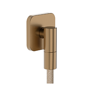 Robinet mural Hansgrohe FixFit Fine Q 28884140 avec clapet anti-retour, Q, softsquare, bronze brossé