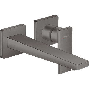 hansgrohe Metropol Fertigmontageset 32526340 Unterputz-Waschtisch-Einhebelmischer, Ausladung 225 mm, brushed black chrome