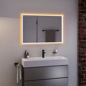 hansgrohe Xarita E mirror 54986700 with capacitive touch sensor, 1000 x 700 x 50 mm, white matt