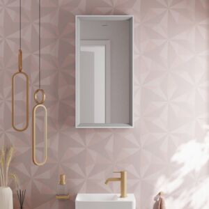 hansgrohe Xarita E mirror 54999700 with LED lighting and IR sensor, white matt