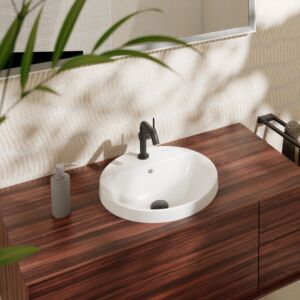 hansgrohe Xuniva built-in washbasin 60159450 450x450mm, with tap hole/overflow, white