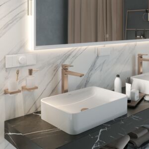 hansgrohe Xuniva Aufsatzwaschtisch 60168450 550x400mm, ohne Hahnloch/Überlauf, weiß