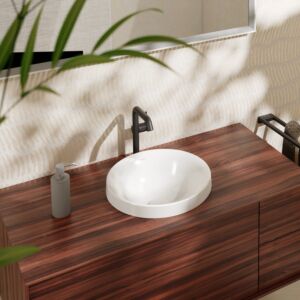 hansgrohe Xuniva built-in washbasin 61054450 400x400mm, with tap hole/overflow, SmartClean, white
