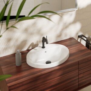 hansgrohe Xuniva built-in washbasin 61060450 550x450mm, with tap hole, with overflow, SmartClean, white