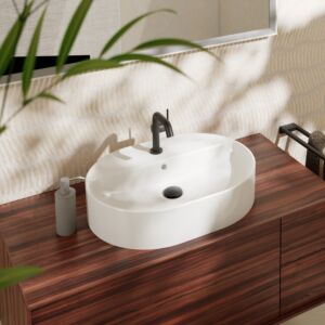 hansgrohe Xuniva countertop washbasin 61080450 600x450mm, with tap hole/overflow, SmartClean, white