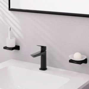 hansgrohe Logis Waschtischarmatur 71253670 ohne Ablaufgarnitur, Unterputz, Ausladung 121mm, schwarz matt