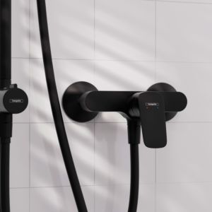 hansgrohe Logis single lever shower mixer 71600670 matt black, exposed, 1 outlet
