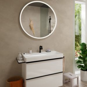 hansgrohe Tecturis S wash basin mixer 73323670 projection 130mm, with pop-up waste set, matt black