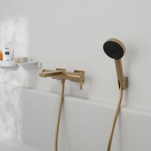 hansgrohe Tecturis E Wannenarmatur 73420140 Ausladung 213mm, Aufputz, brushed bronze