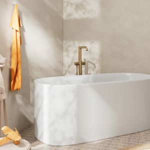 hansgrohe Tecturis S bath mixer 73440140 floor-standing, brushed bronze