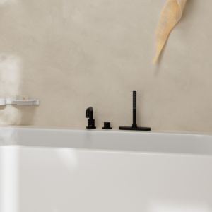 hansgrohe Tecturis S 3-hole bath mixer 73447670 projection 194mm, matt black