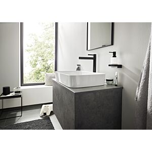hansgrohe Finoris 260 Basin tap 76070670 for wash bowls, with push-open waste set, matt black