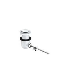 hansgrohe robinet de vidange 94139700 pour raccord mitigeur lavabo et bidet, DN32, blanc mat