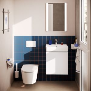 Meuble sous-vasque Hansgrohe Xilesa E 54247700 480 x 380 mm, 1 tiroir, compatible avec lave-mains , blanc mat