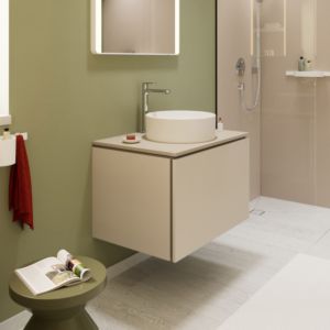 Meuble sous-vasque Hansgrohe Xilesa E 54265780 1 tiroir, 780 x 550 mm, beige sable mat