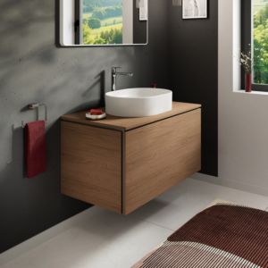 Meuble sous-vasque Hansgrohe Xilesa E 54266550 1 tiroir, 980 x 550 mm, chêne cachemire
