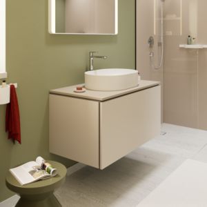 Meuble sous-vasque Hansgrohe Xilesa E 54266780 1 tiroir, 980 x 550 mm, beige sable mat