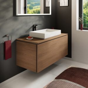 Meuble sous-vasque Hansgrohe Xilesa E 54267550 1 tiroir, 1180 x 550 mm, chêne cachemire