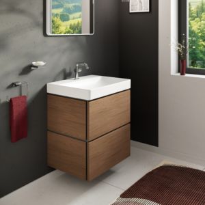 hansgrohe Xilesa E Vanity Unit 54293550 580 x 470 mm, with 2 Push-Open Drawers, for basin, Oak cashmere