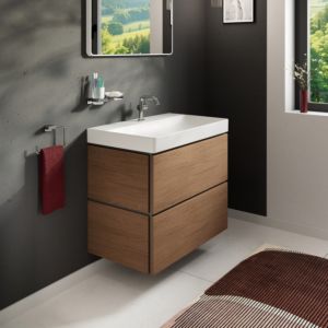 hansgrohe Xilesa E vanity unit 54296550 780x470mm, 2 drawers PushOpen, Cashmere oak
