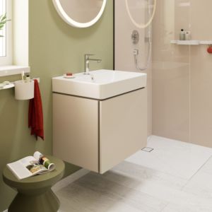 hansgrohe Xilesa E Waschtischunterschrank 54255780 1 Schubkasten, für Waschtisch, 630 x 470 mm, sandbeige matt
