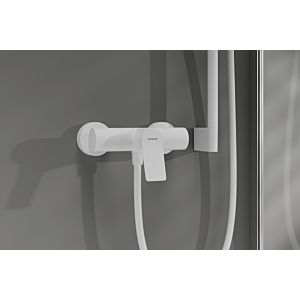 hansgrohe Vivenis Einhebel-Duscharmatur 75623700 Aufputz, mit Schalldämpfer, weiß matt