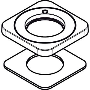 hansgrohe rosette Axor Citterio E washstand- 92190000 mixer chrome