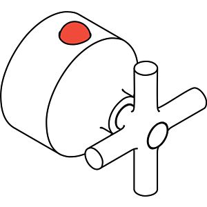 hansgrohe Axor Terrano croisée Axor Terrano thermostat 37994000 chrome