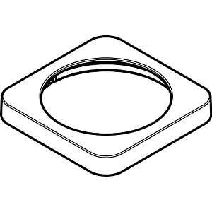 hansgrohe rosette Axor Citterio M 4 trous 98507000 mitigeur bain support douche chromé