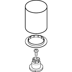 hansgrohe poignée Axor Starck pour mitigeur bain 96298000 chromé