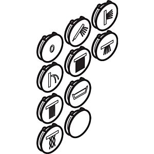 rosace symboles consommateurs hansgrohe chromé 95238000