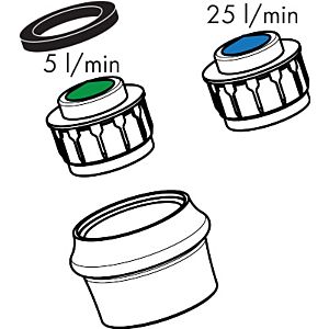 hansgrohe aérateur Axor Montreux 5 l / min 95381820 nickel brossé