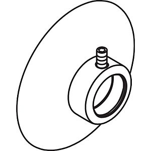 hansgrohe Wandflansch Axor Carlton 96745000 Duschkombi chrom