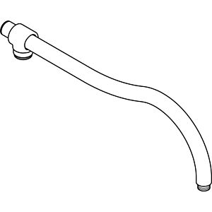 hansgrohe bras de Axor Carlton courbé match0 96747820 Showerpipe nickel brossé