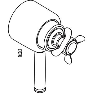 hansgrohe poignée Axor Montreux Showerpipe 16595820 nickel brossé