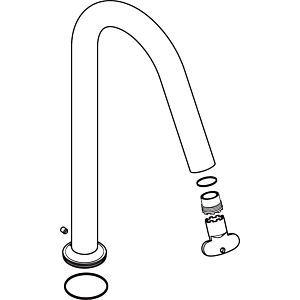 hansgrohe bec Axor Citterio M 3 trous 98928000 mélangeur de lavabo chrome